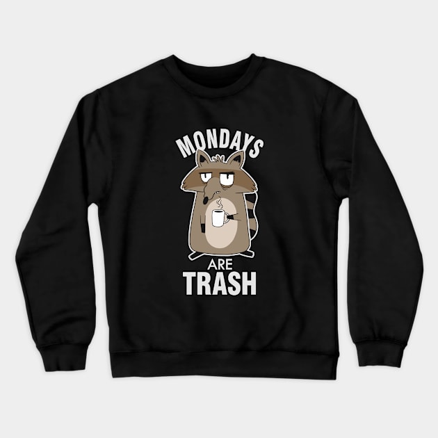 Monday coffee raccoon Crewneck Sweatshirt by Tobias Store